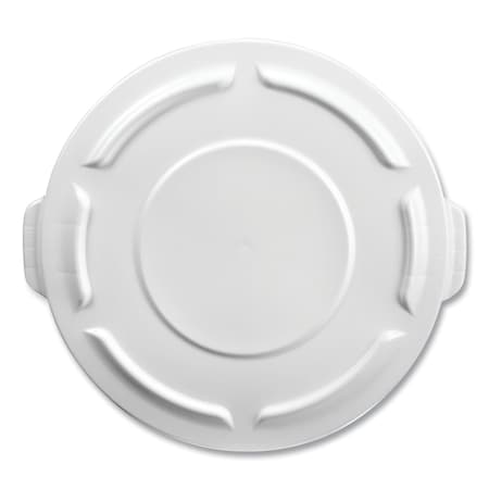 Rubbermaid Commercial 32 Gal Flat Top Lid, Blue, Plastic, 22.25 in W/Dia FG263100BLUE